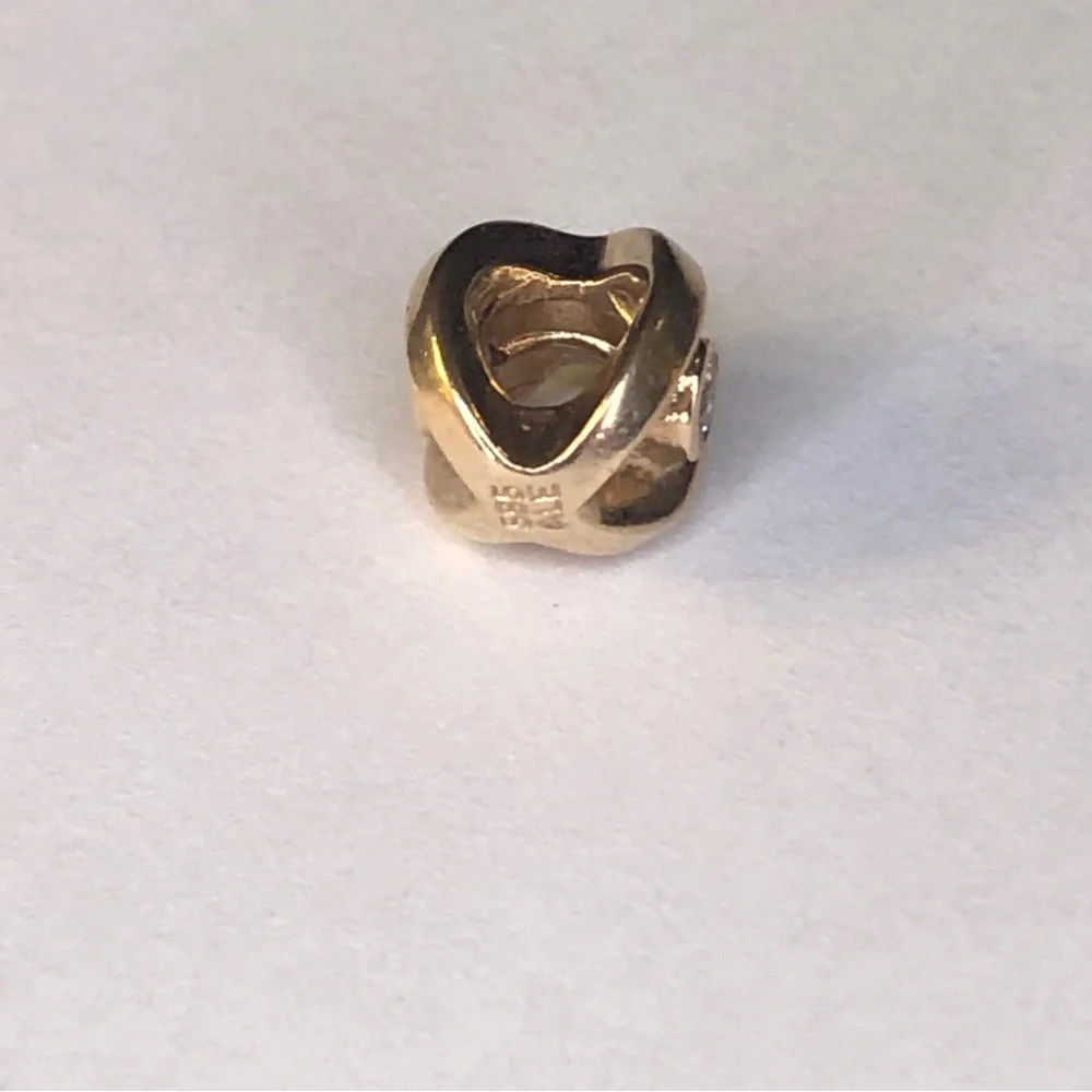 Retired Pandora Solid 14k CZ Eye Charm 585 Ale - Picture 8 of 10